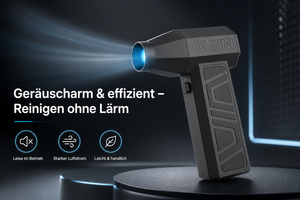 Mini Turbo Jet Lüfter – Kabelloser Druckluft-Reiniger mit USB-C | 3 Stufen
